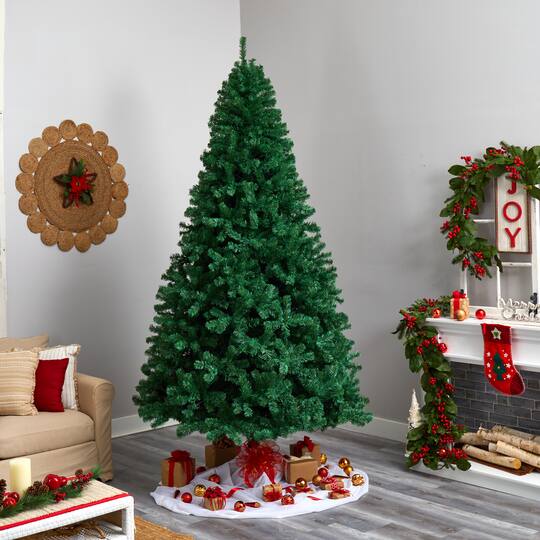 9ft. Pre-Lit Northern Tip Artificial Christmas Tree, Clear LED Lights